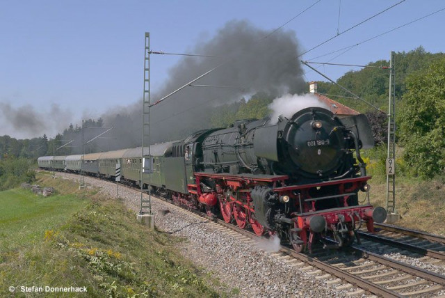 Dampfschnellzug „Oberpfalz“ mit der Schnellzugdampflok 001 180-9